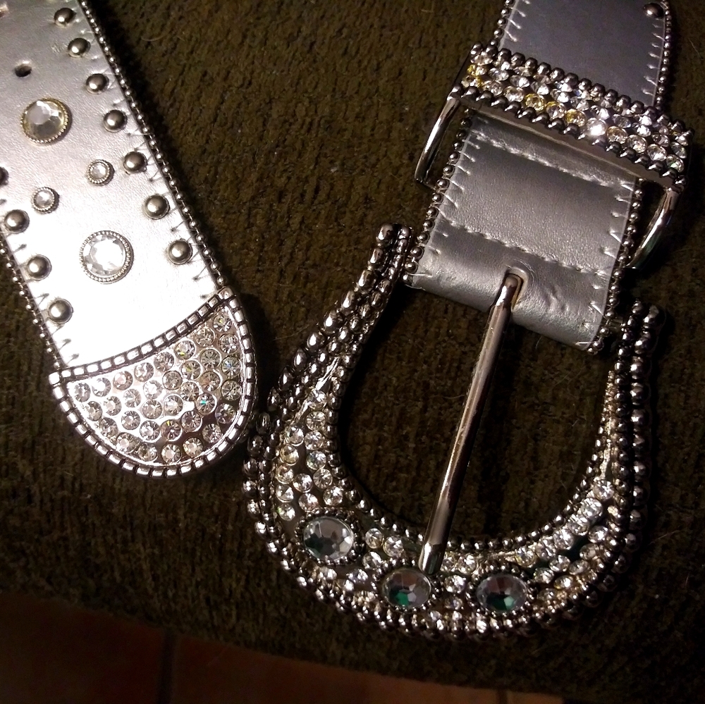 CHRISTINE ALEXANDER RHINESTONE BELT- Size Medium